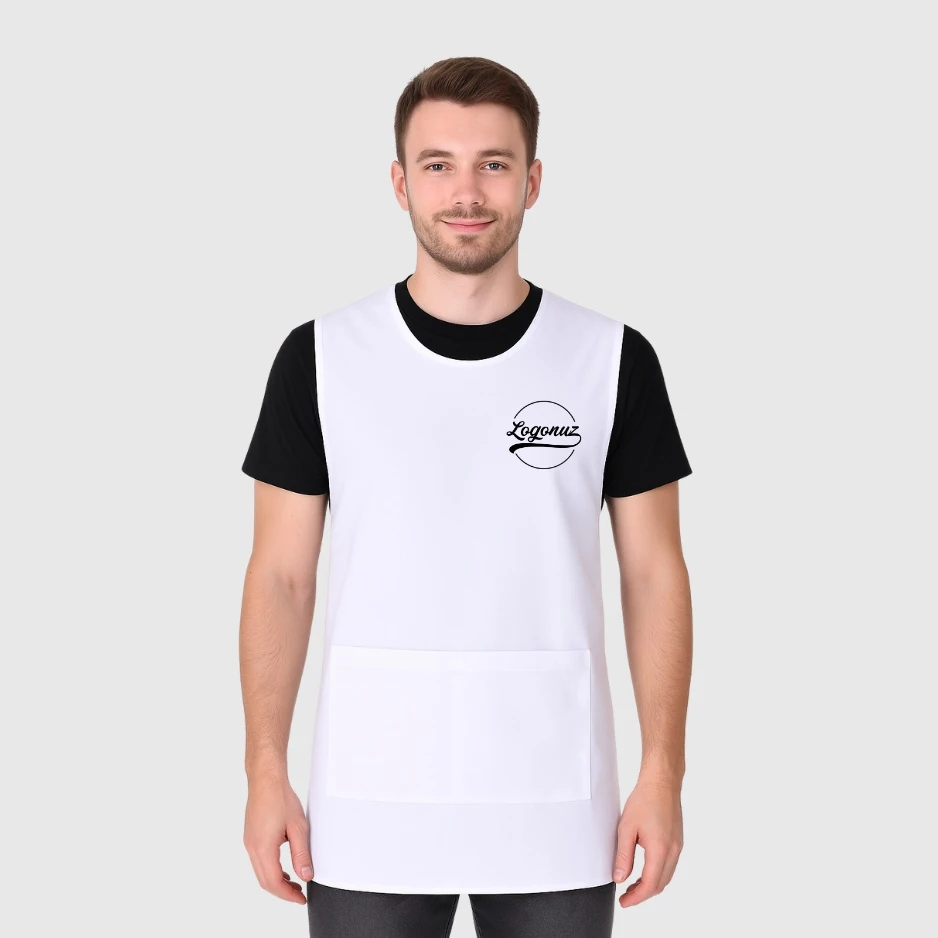 Kuaför Çalışma Yeleği Micro Beyaz 2