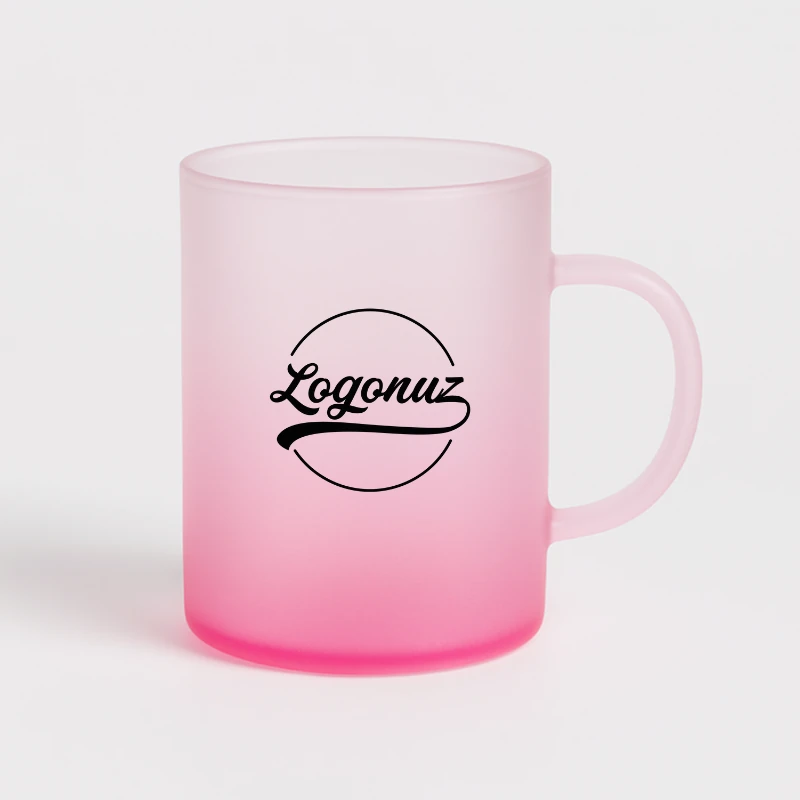 Logo Baskılı Çay Fincanı Pembe 3