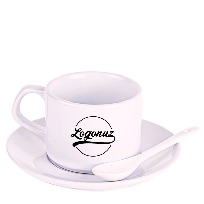 Logo Baskılı Çay Nescafe Kaşıklı 2'li Set 2