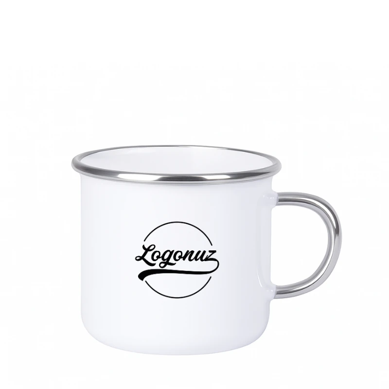 Logo Baskılı Nescafe Fincani Gümüş Detaylı 2
