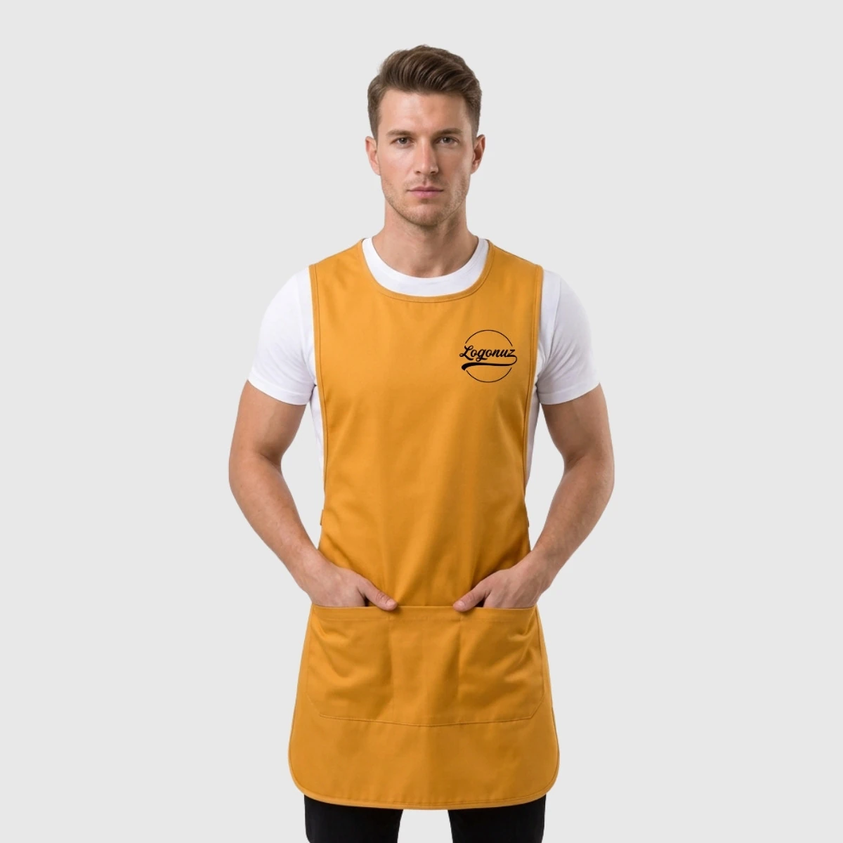 Logo Baskılı Yelek Önlük | %100 Mikro Kumaş 2