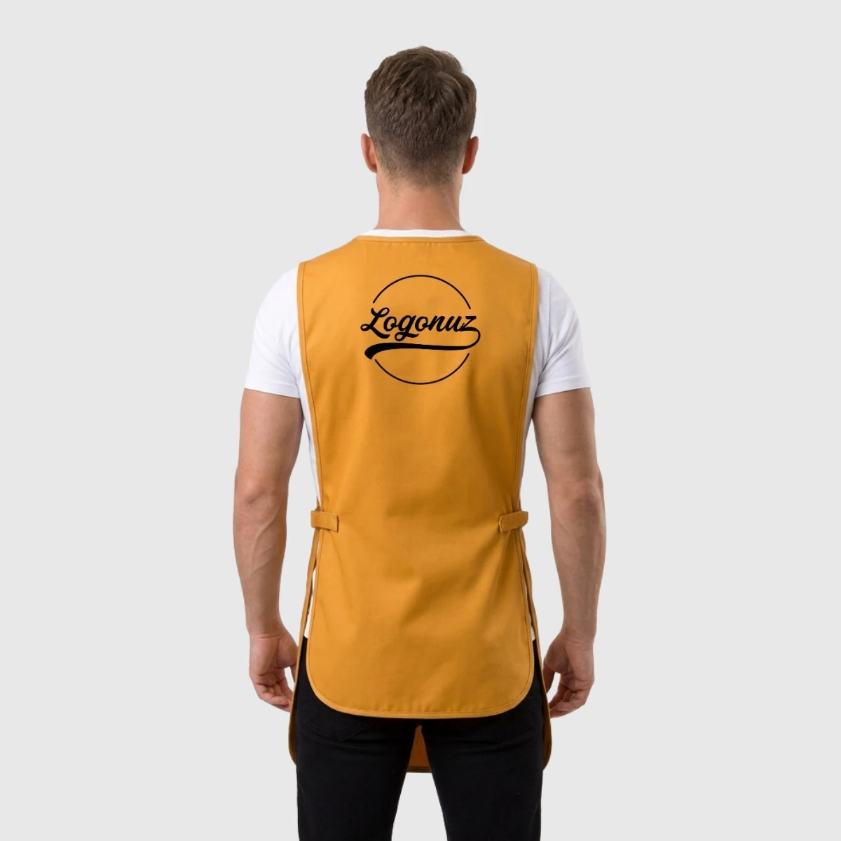 Logo Baskılı Yelek Önlük | %100 Mikro Kumaş 3