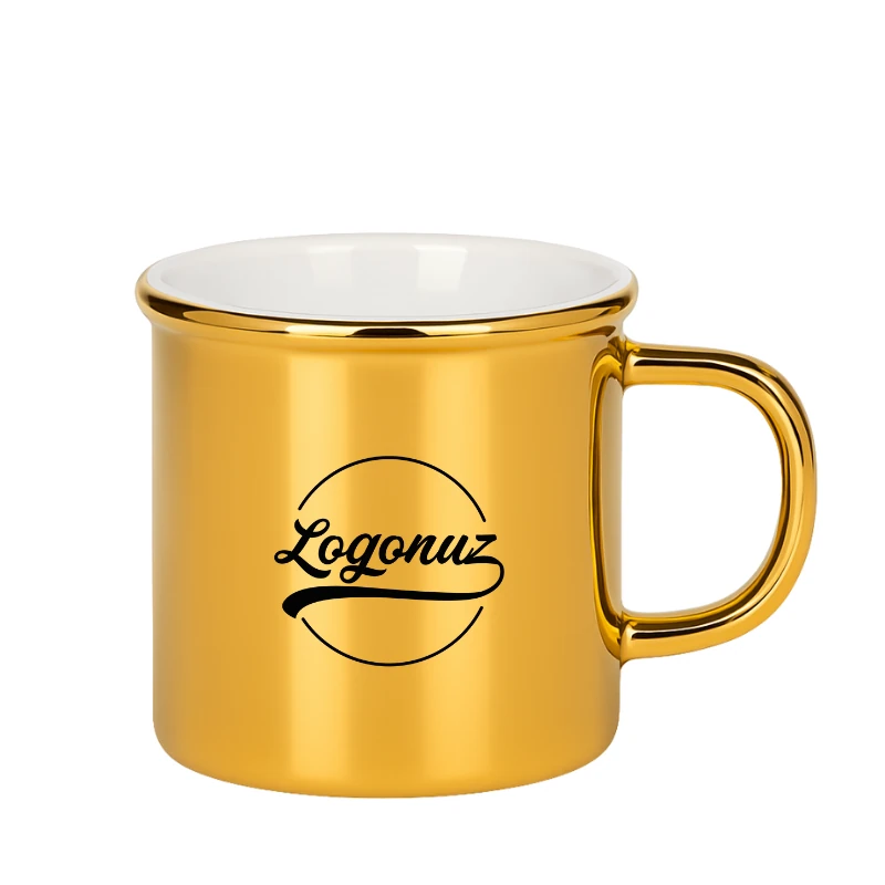 Logo Baskılı Kupa Bardak Gold 2