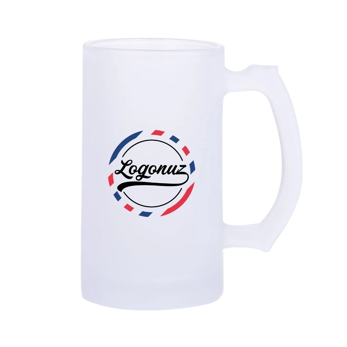 Logo Baskılı İçeçek Bardağı Buzlu Cam XL 2